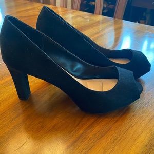 BlackKelly and Katie "Frisisi" Peep Toe Heels, Size 7.5